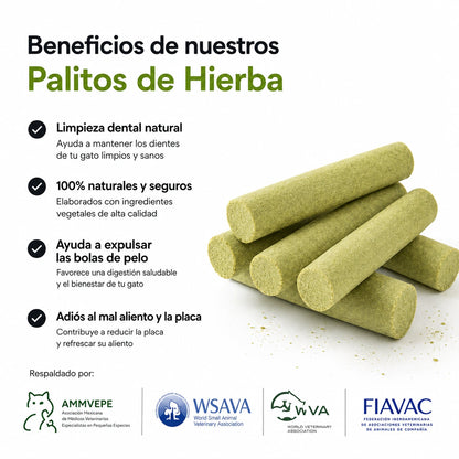 Meowfurr™ Sticks Dentales & Digestivos para Gatos