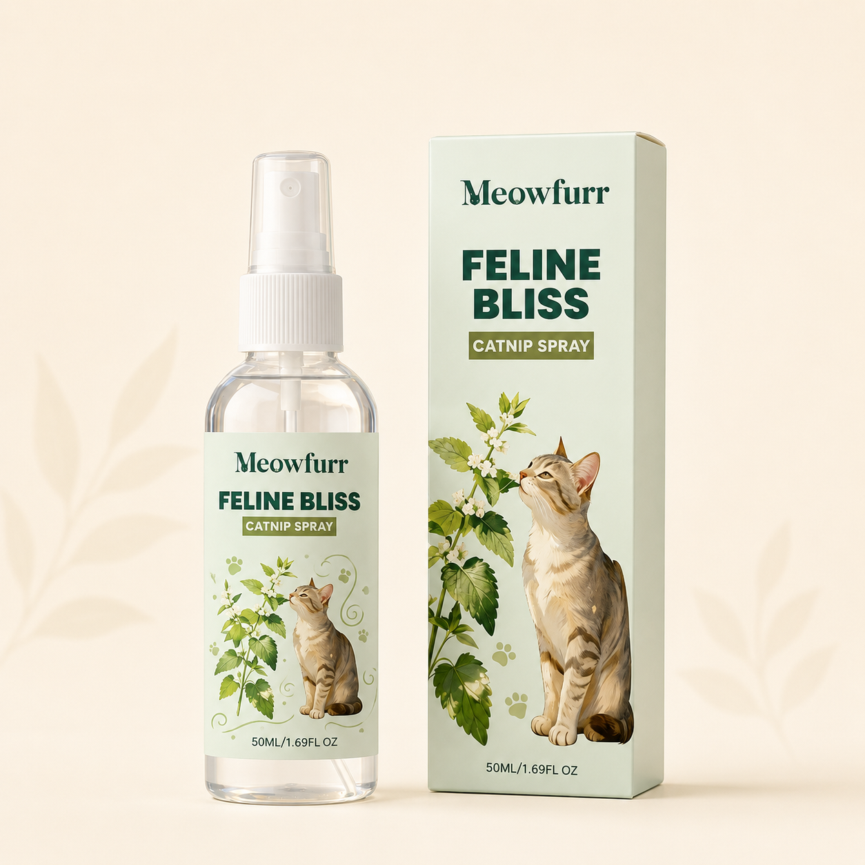 Meowfurr Catnip Spray- Haz sus sticks irresistibles.
