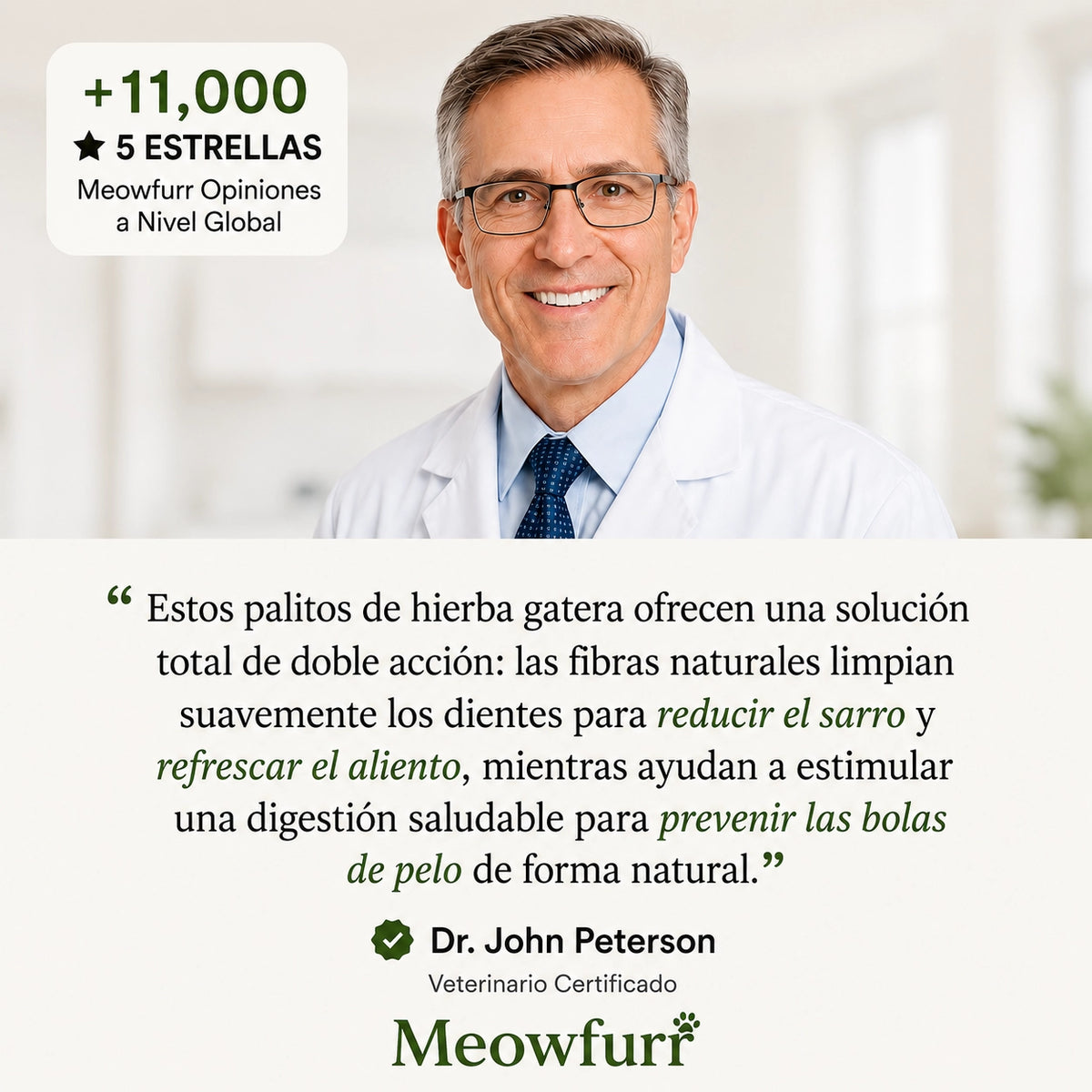 Meowfurr™ Sticks Dentales & Digestivos para Gatos