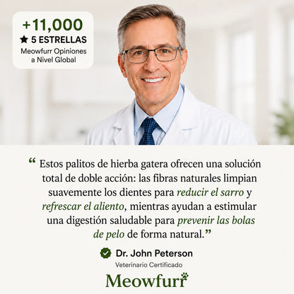 Meowfurr™ Sticks Dentales & Digestivos para Gatos